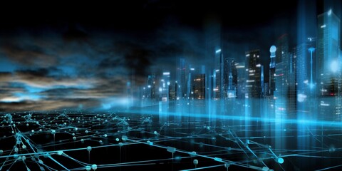 business background wallpaper blue and black electric lights futuristic elements