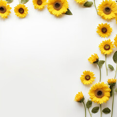 Sunflower border to help you create something amazing