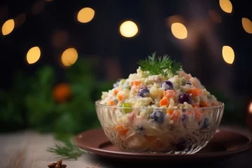 Deurstickers russian salad olivier  © Master-L