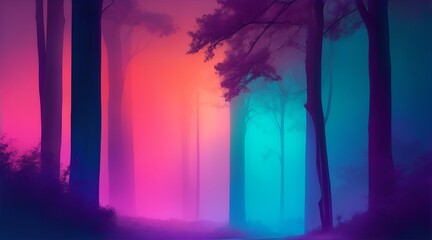 Enchanted gradient echoes background design