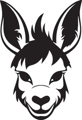 Fototapeta premium Donkey, Vector Template for Cutting and Printing