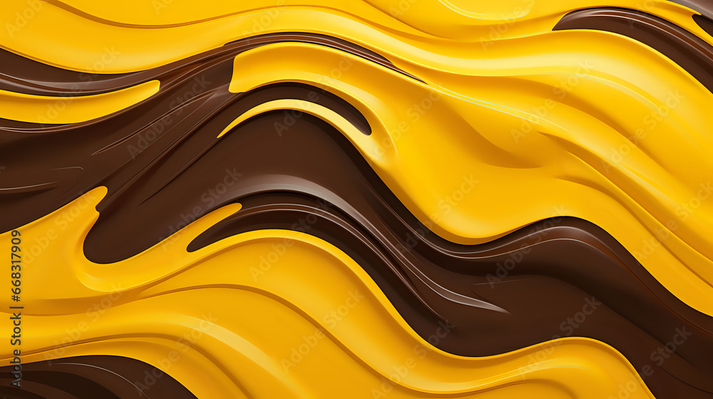 Wall mural abstract colorful background with waves. generative ai
