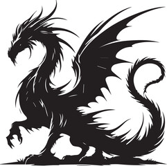 dragon EPS, dragon Silhouette, dragon Vector, dragon Cut File, dragon Vector
