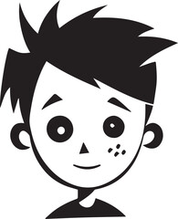 The Boy, Vector Template for Cutting and Printing