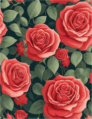 Pattern of roses 7