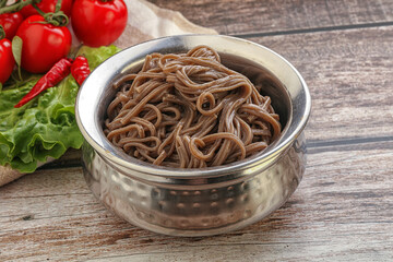 Asian cuisine - soba in the bowl