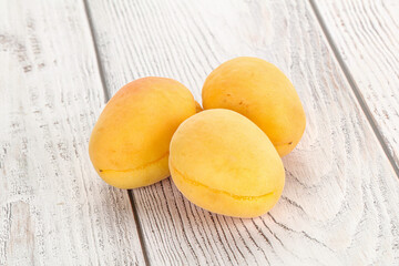 Ripe sweet juicy apricot heap