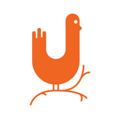 Thick Bird Thin Branch