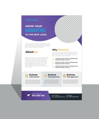  Corporate business flyer marketing agency template design set, marketing, business proposal, promotion, advertise, publication, cover page.vector illustration template in A4 size
