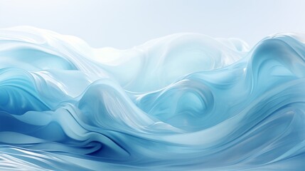 Snow Wave Texture with Blue and White Flowing Lines. Frozen Ocean Water Backdrop for New Year Celebration. Abstract Illustration for Web and Mobile, Copy Space