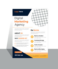 Corporate business flyer marketing agency template design set.  marketing, business proposal, promotion, advertise, publication, cover page. perfect for creative professional business vector template.