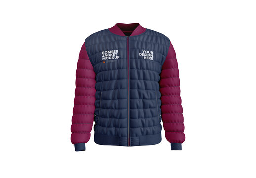 Bomber Jacket Mockup - Front View