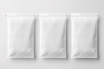 blank plastic zip bag isolated vector style illustration - obrazy, fototapety, plakaty