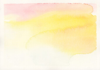 Pastel ink watercolor smoke flow stain blot on wet paper grain texture background.