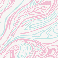 Seamless pattern with marbling - hand drawn vector illustration.