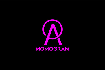 Creative Luxury, monogram, Latter, A O logo design	