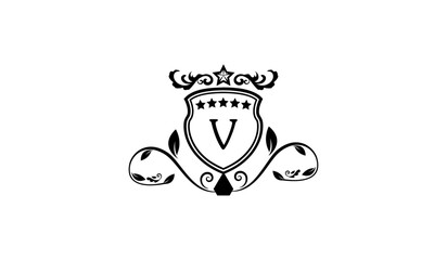 invitation card logo V