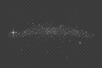 Bokeh light lights effect background. White png dust light.