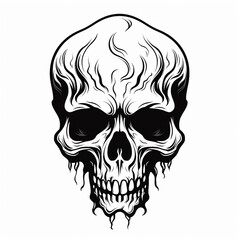 Fototapeta premium Skull and Crossbones Symbol for Tattoo