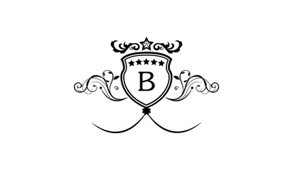 invitation card with rings logo B