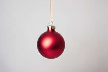 a quality stock photograph of a single christmass decoration isolated on a white background