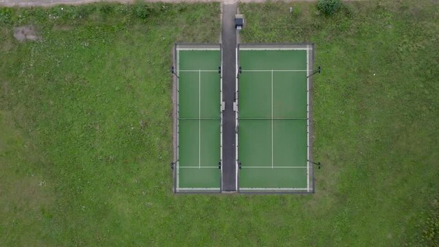 Padle tennis court outside in Sweden