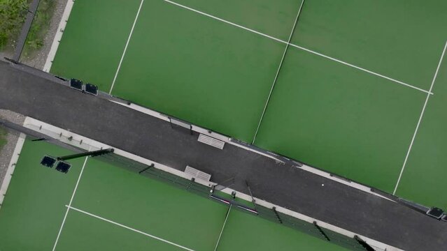 Padle tennis court outside in Sweden