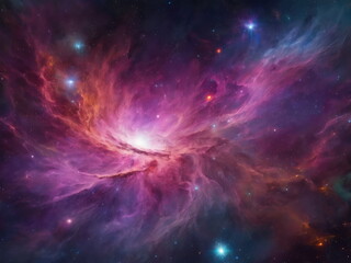 Fototapeta premium Colorful space galaxy cloud. Stary night cosmos. Universe science astronomy. Supernova background wallpaper