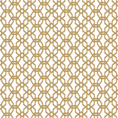 Luxury seamless abstract geometric pattern with hexagon and line, png isolated on transparent background.