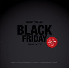 Black friday sale banner layout design