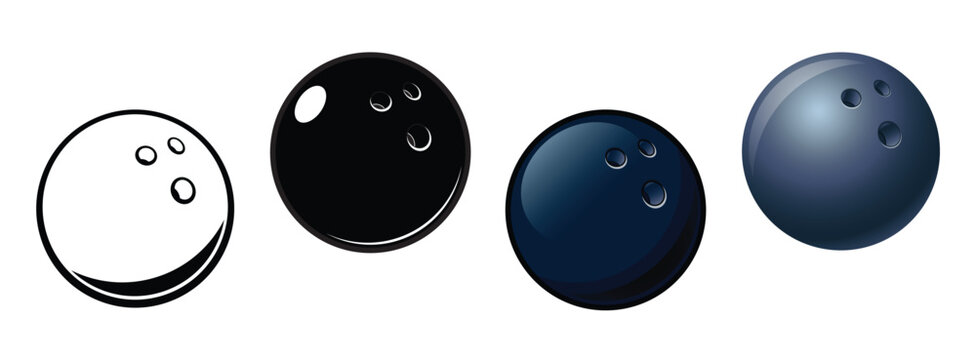 various bowling balls set
