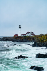 Portland Head Light Lighthouse in Cape Elizabeth, Maine