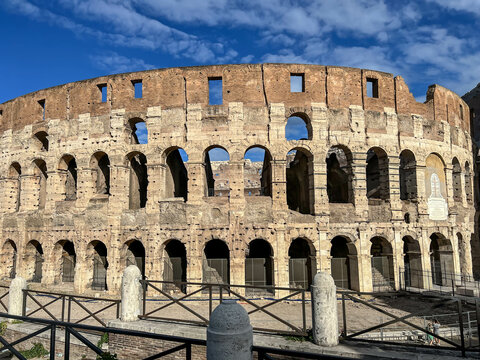 The Colosseum, a famous historical landmark in Rome, Italy