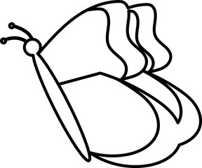 butterfly vector design illustration isolated on transparent background
