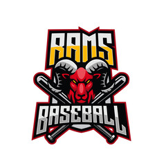 baseball logo with rams 