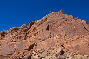 Fototapeta premium Arches National Park is so much more than just its 2,000 natual arches. It's full of astounding variety of red rock formations