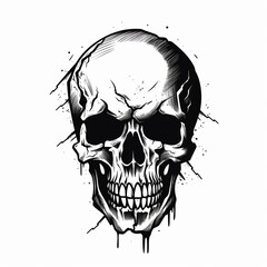 Fototapeta premium Skull with Sepia Tone