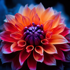 Abstract Flower Art: A Fusion of Overlapping Shapes, Vibrant Colors, and Hidden Mystery Captured through Leica Summilux
