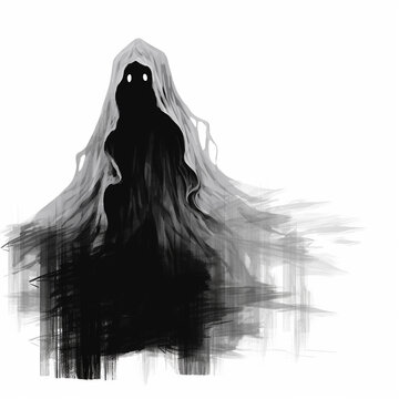Halloween Ghost Drawing for Video
