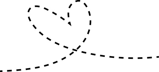 dotted line  design illustration isolated on transparent background