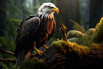 a large bird perched on top of a tree branch