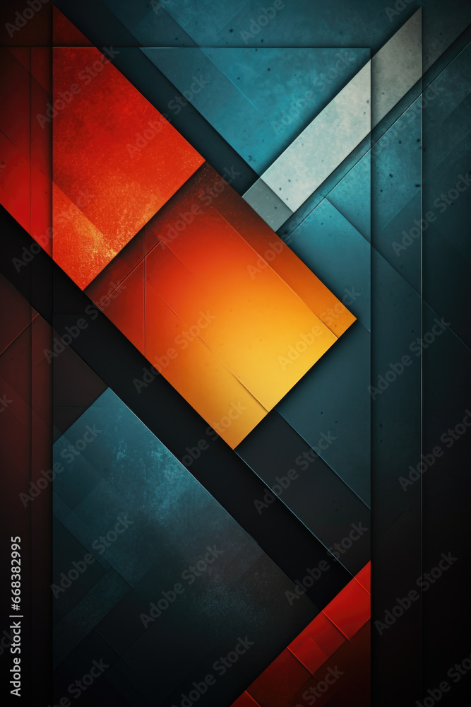 Poster a vibrant and eye-catching wallpaper design that adds a burst of color to any space. perfect for bri