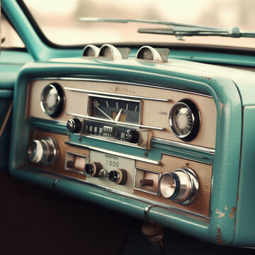 a old car radio 