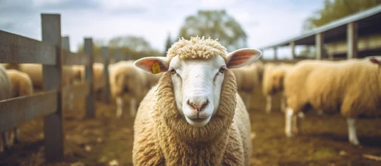 Poster Sheep in farm aviary © 2rogan