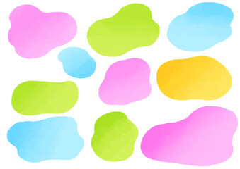 かわいいカラフルな春色のフレームセット