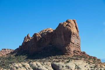 Fototapeta premium Arches National Park is so much more than just its 2,000 natual arches. It's full of astounding variety of red rock formations