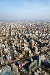 aerial view of the city of Santiago Chile 