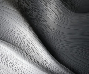 Fondo abstracto con formas sinuosas, textura suave y difuminado de luz sobre tonos grises