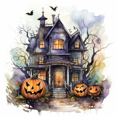 Fototapeta na wymiar Decorative Pumpkin Background Illustration