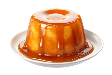 delicious pudding sweet dessert isolated